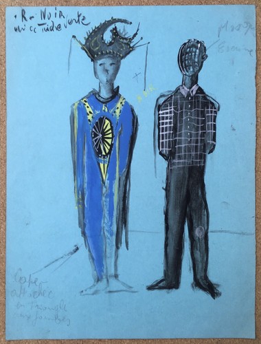 Gouache originale tristan - gouache,