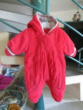 combinaison Rouge Taille 1/3Mois Marque Obaibi Fille occasion