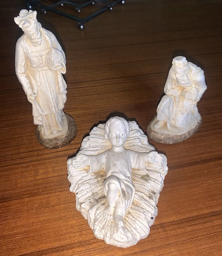 Ancienne crèche noël - crèche,