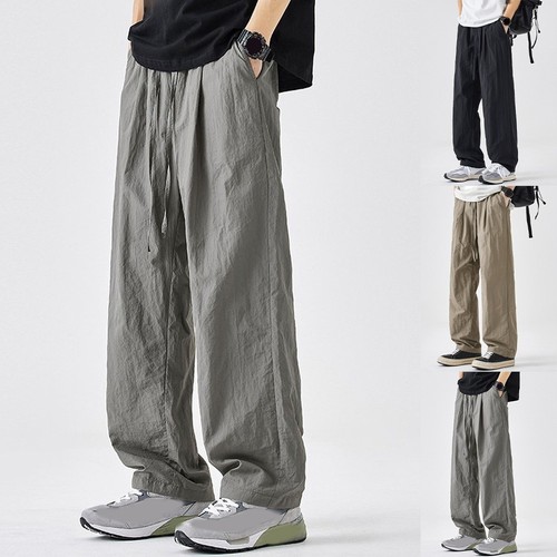 Pantalon droit ample homme