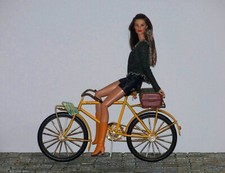 Bicyclette avec valise de