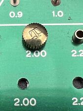 1 couronne Tissot Plaqué Or diamètre 5,2mm tube 2mm tige 0,9mm épaisseur 2,5mm