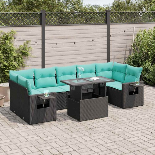 Salon jardin avec coussins - jardin,