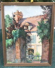 Aquarelle signée encadrée M