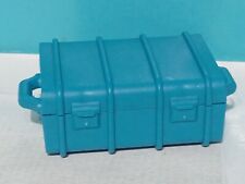 PLAYMOBIL VALISE BLEUE CHEMIN DE FER WESTERN DILIGENCE GARE AVION TRAIN BUS