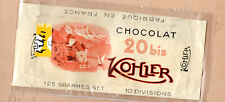 publicité vieux papiers emballage TABLETTE CHOCOLAT KOHLER  P42451