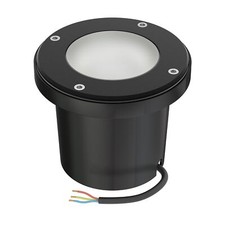Luminaire encastré de sol BOFU pour l'extérieur IP67 orientable noir rond