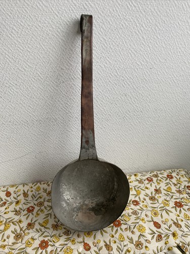 Ancienne louche métal cuivre - métal,