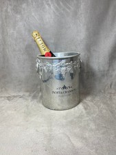 RARE Möet & Chandon Aluminum Champagne Bucket Grape Decor Made in France 1980