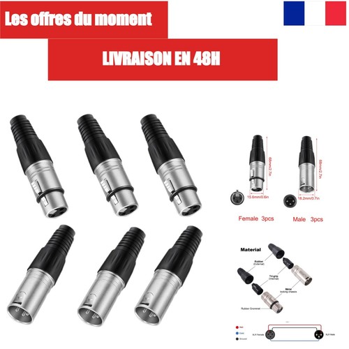 Connecteur xlr broches - à,