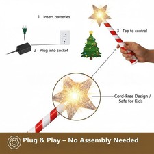 Contrôleur de lumière sans fil alimenté par batterie avec activation tactile