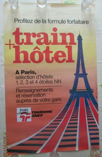 Affiche sncf train hotel - sncf,