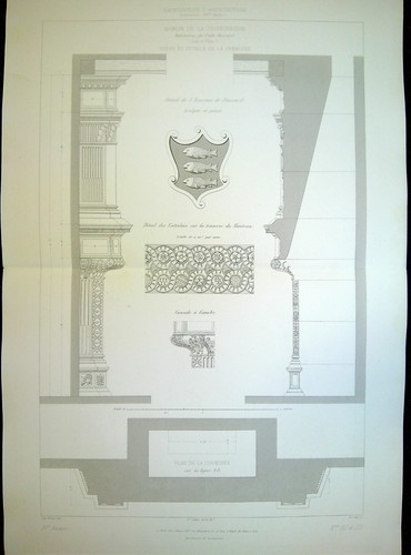 Ancienne gravure manoir la - gravure,,