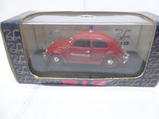 volkswagen sedan  beetle 1955 coccinelle beetle 1:43 feuerwher pompier