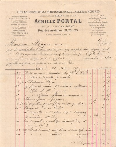 1879 outils fournitures d - 1879, et