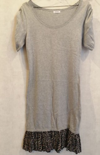 Robe pull grise coton non