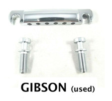 NEW BRIDGE GIBSON TAIL PIECE -  chrome - pour guitare Les Paul, SG
