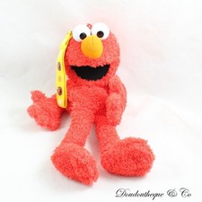 Peluche porte monnaie monstre Elmo 5 RUE SESAME Jemini 2006 sac à main rouge