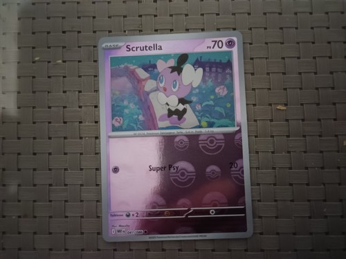 Carte pokémon scrutella - carte,