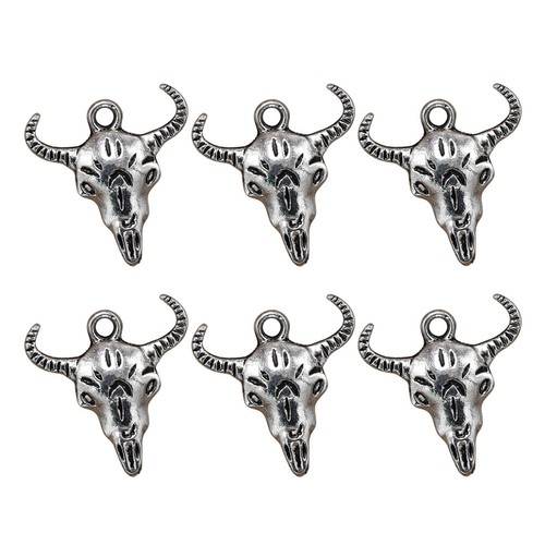 20pcs alliage pendentif tête