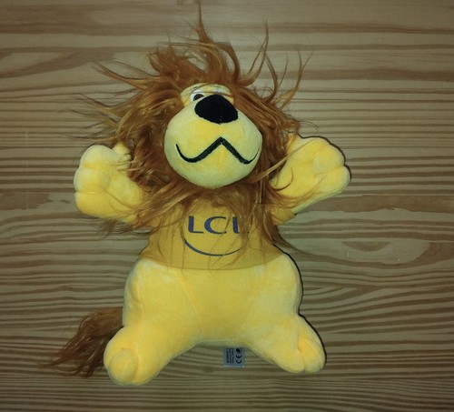 Peluche lion lcl maillot - peluche, jaune