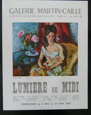 PIERRE CORNU   Lumière du Midi  Galerie MARTIN CAILLE   Juin   1969