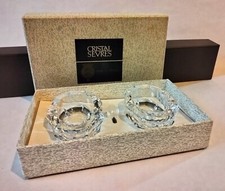 2 Salières en Cristal de SEVRES modèle Hiram pelle et coffret