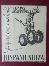 11/1958 PUB HISPANO-SUIZA CARAVELLE SAS RAM CGTA SWISSAIR FINNAIR ORIGINAL AD