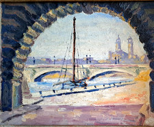 Ancien Tableau Huile sur