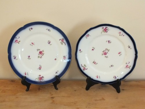 Paire assiettes anciennes en - d'assiettes,