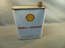 Ancien bidon d'huile automobile vide déco garage usine atelier SHELL