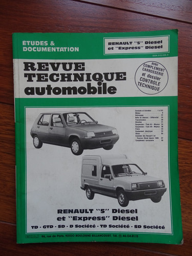 Rta revue technique - renault, 5