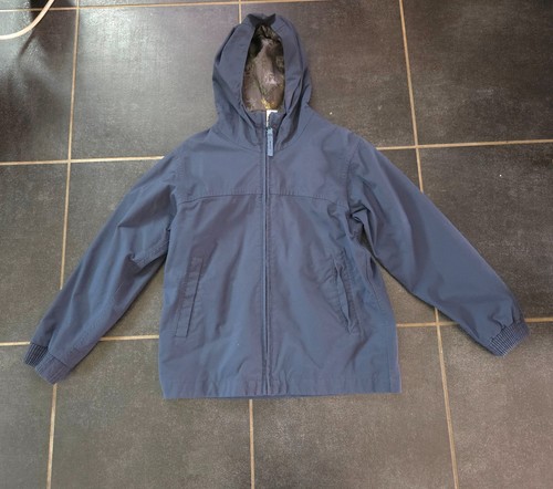 Manteau coupe vent bleu pour