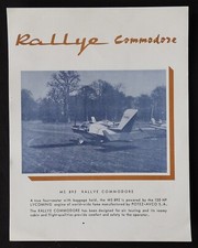 Publicité avion RALLYE