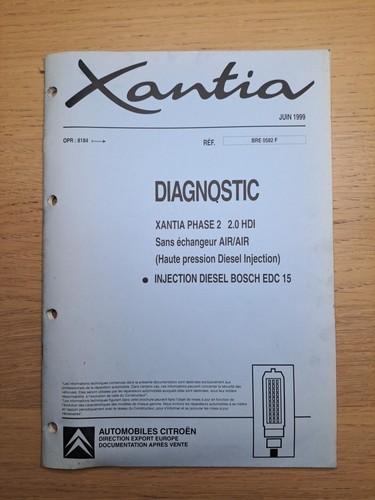 Manuel citroen xantia - (347a),