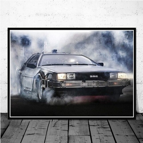 Toile tableaux delorean - toile,