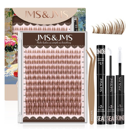 Jmsandjms brown lash clusters - brown,