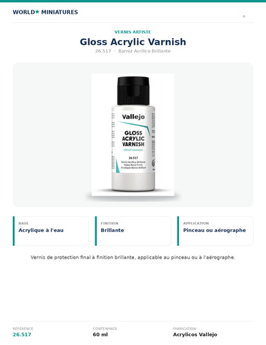 Vallejo 517 vernis - 26,517,
