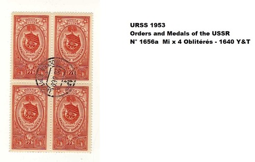 Urss 1953 orders and medals - orders,