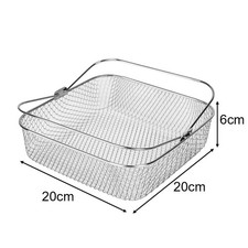 Panier carré en acier