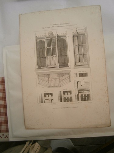 Planche gravure mobilier
