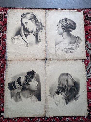 Dessins 1844 portrait femme - dessins,