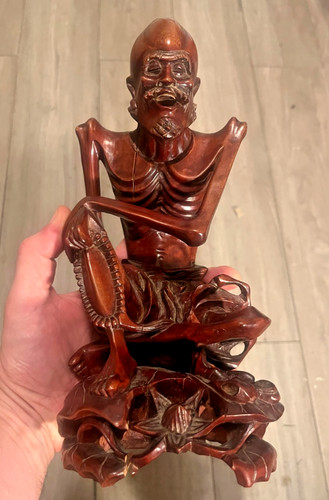 Vintage carved hardwood - vintage,