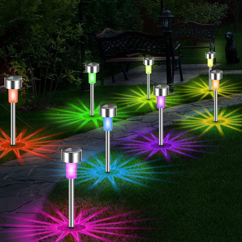 Lot lampes solaires jardin - lot,