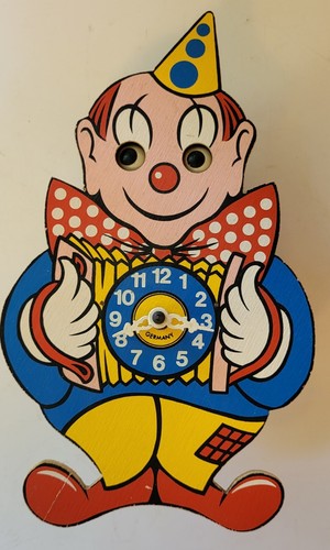 Vtg clown with moving eyes - moving,