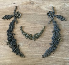 Ancien ORNEMENT FRONTON BRONZE