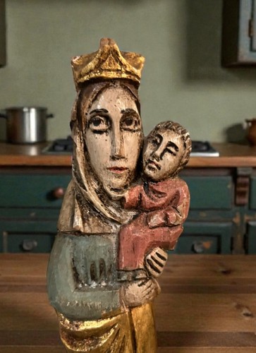 Sculpture sur bois - , polychrome