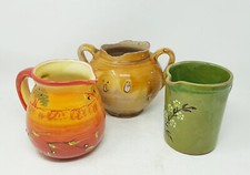 LOT DE TROIS POTS TERRE CUITE VERENISSEE