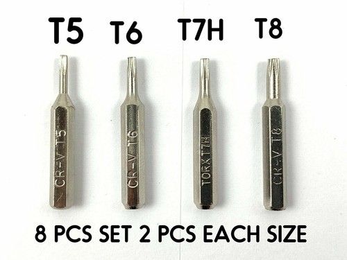Torx 4mm hex - hex, bits: