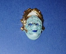 Fève Masque vénitien 3  Carnaval de Venise  Décoration or